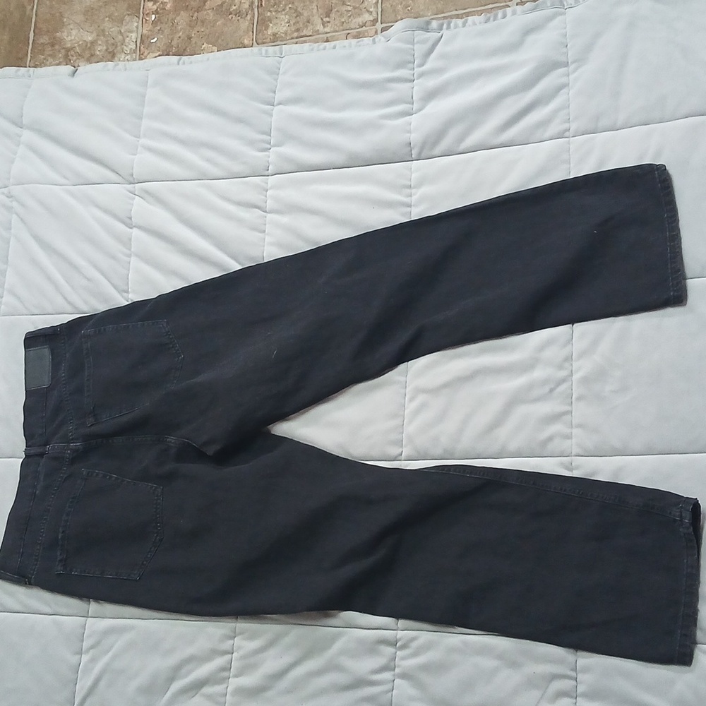 Aeropostale 90's Baggy Distressed Black  Jeans Size 10 Reg 1oo% Cotton - Picture 6 of 7